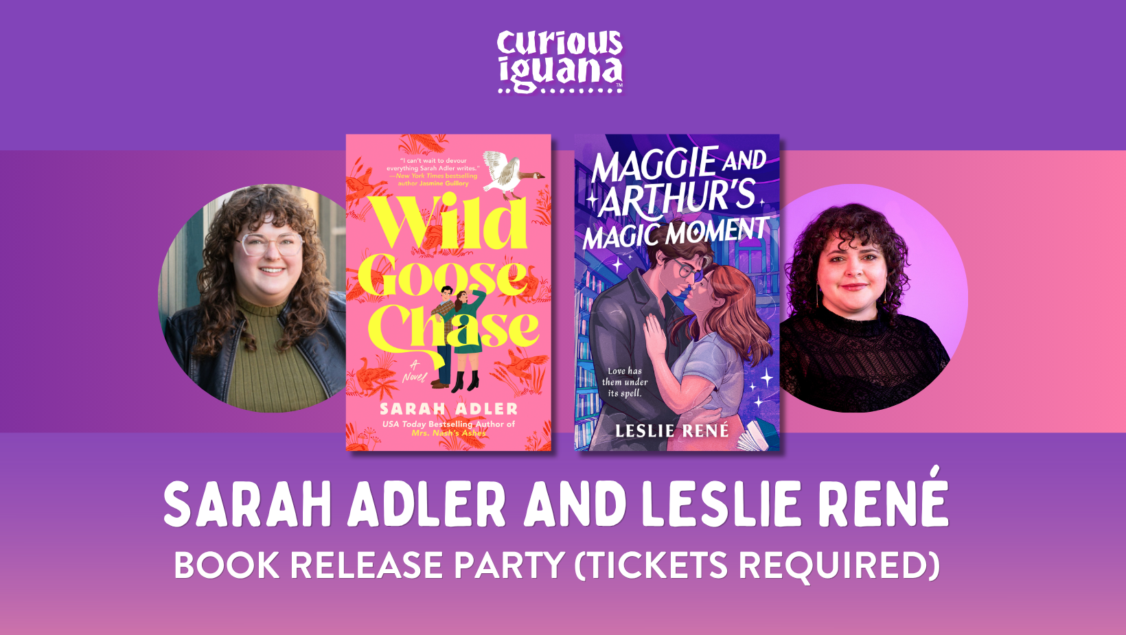 Sarah Adler and Leslie René